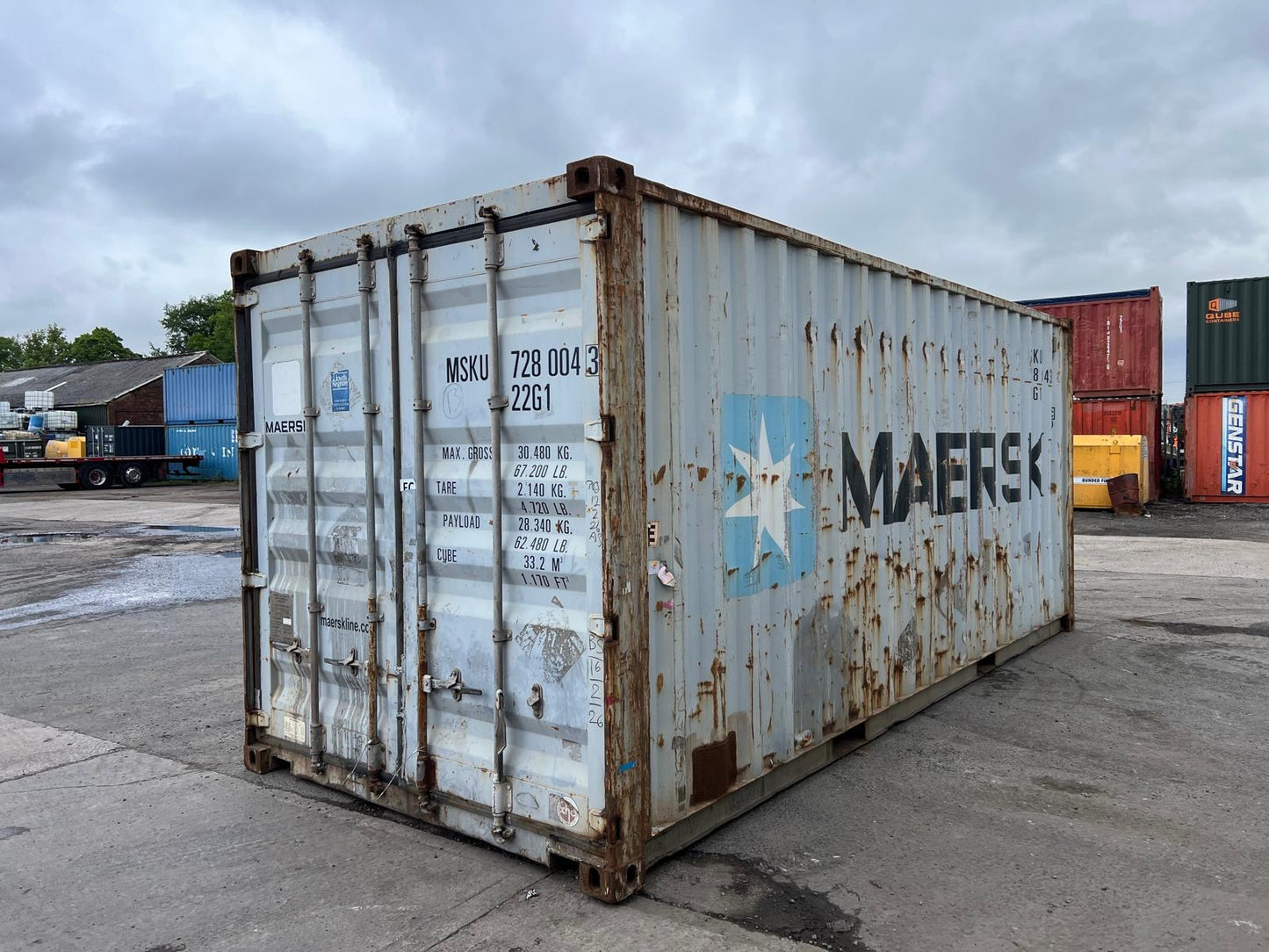 Lower grade Used 20ft x 8ft Shipping container