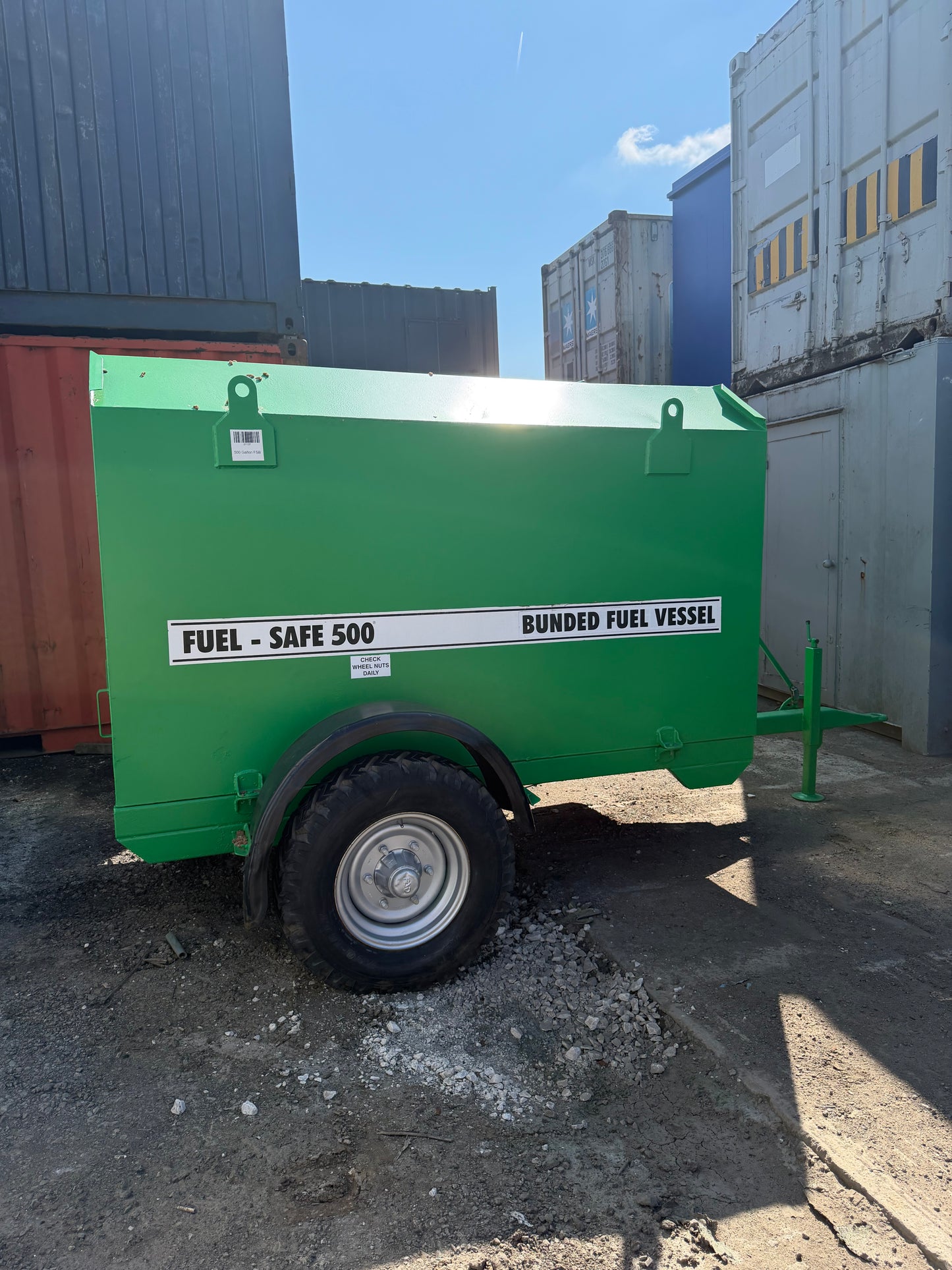 Mobile 500 Gallon Fuel Tank Bowser – Bunded Diesel Fuel Trailer