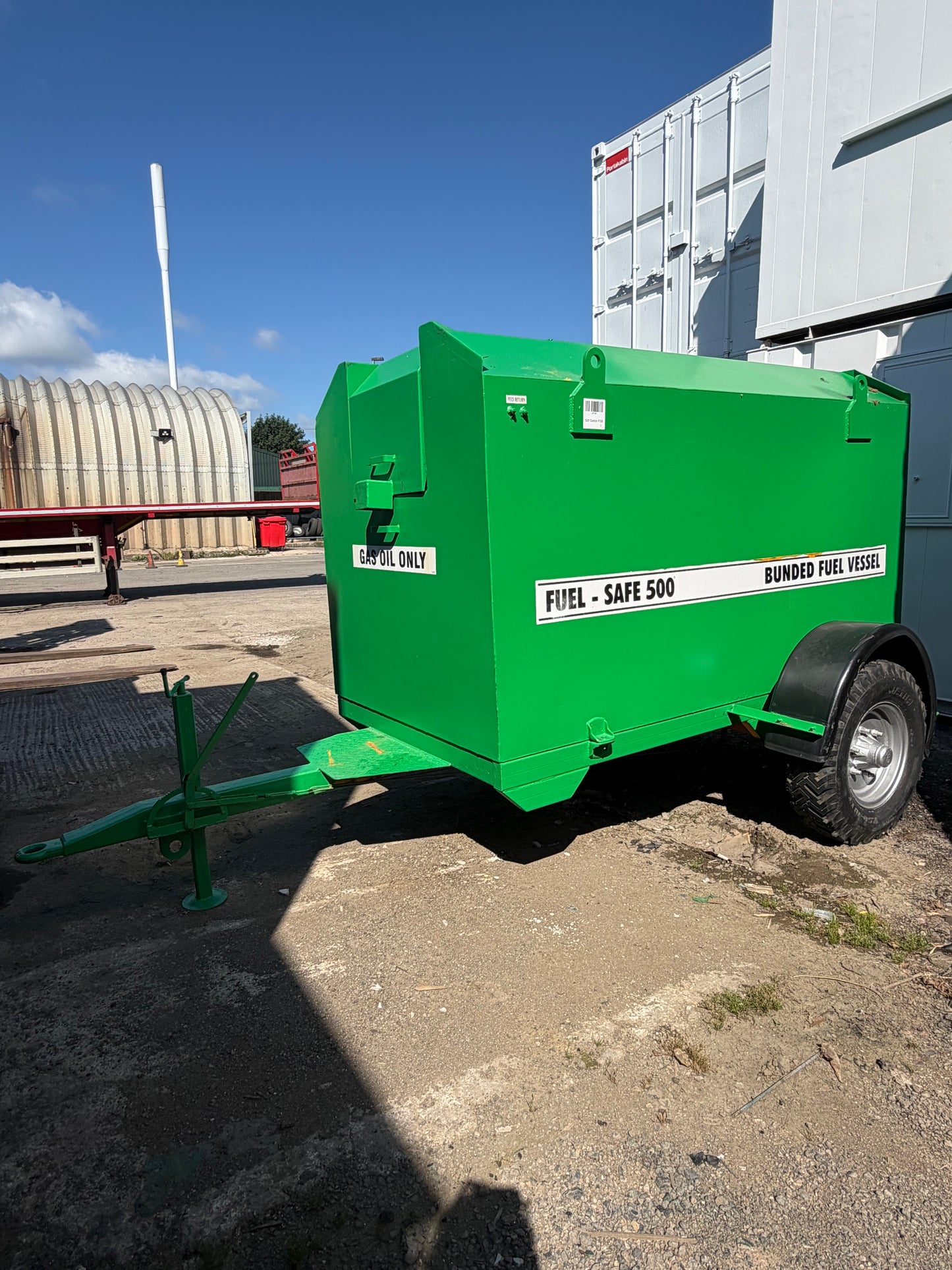 Mobile 500 Gallon Fuel Tank Bowser – Bunded Diesel Fuel Trailer